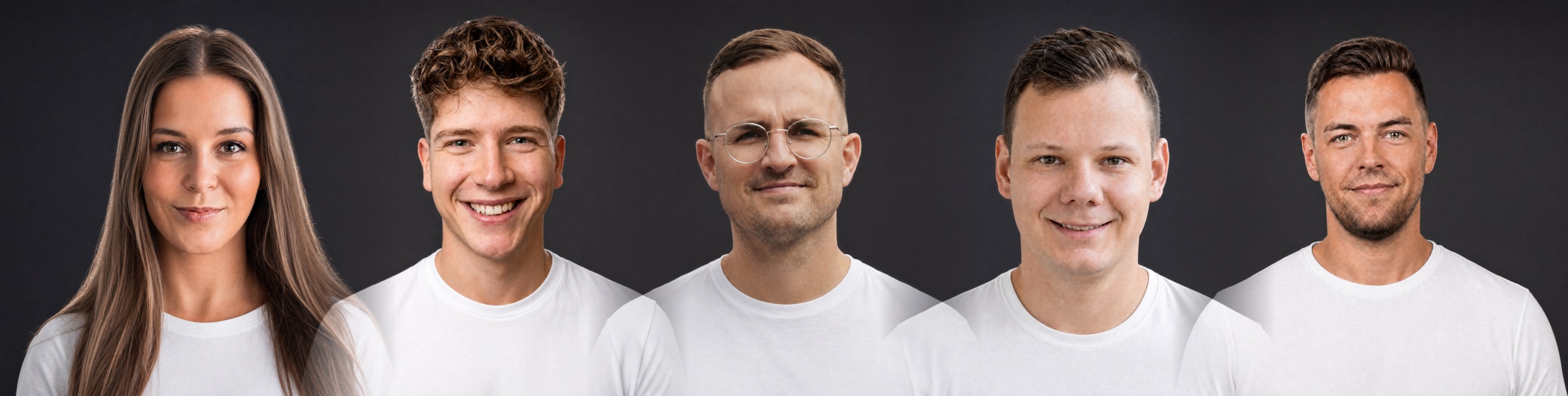 Das Team hinter quoroAI — Hannes Freyer, Jonas Meyer, Lucy Eva Baumann, Marcel Rademacher und Tobias Zwiener (Quoro Advisory GmbH)
